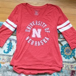 Univeristy of Nebraska 3/4 length shirt